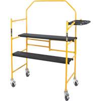 Jobsite Series 4' Safety Rail & Tool Shelf Scaffold Kit, Steel Frame, 49-1/2" D x 57-3/4" H Sidevic Inc.