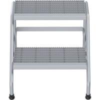 Aluminum Step Stand, 2 Step(s), 22-13/16" W x 24-9/16" L x 20" H, 500 lbs. Capacity Sidevic Inc.