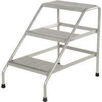 Aluminum Step Stand, 3 Step(s), 22-13/16" W x 34-9/16" L x 30" H, 500 lbs. Capacity Sidevic Inc.
