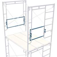 Adjustable End-Stop Scaffolding Guardrail, Guard Rail, 21" H Sidevic Inc.