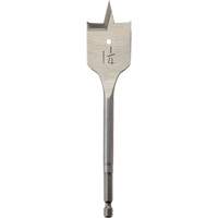 Flat Boring Bit, 1-1/4" Diameter, 1/4" Hex Shank, 6" Length Sidevic Inc.