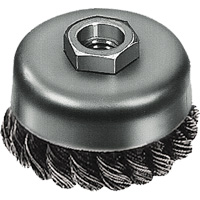 Knot Wire Cup Brush, 3" Dia. x 5/8"-11 Arbor Sidevic Inc.