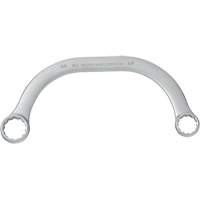 Box End Wrench, 12 Point, 5/8" x 3/4", 15° Offset, Plain Finish Sidevic Inc.