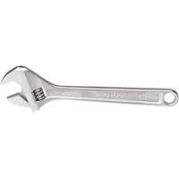 Adjustable Wrench, 12-1/8" L, 1-19/32" Max Width, Chrome Sidevic Inc.