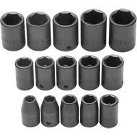Socket Set, Impact, 1/2" Drive, 6 Points Sidevic Inc.