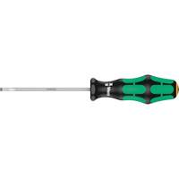 Slotted Screwdriver, 4 mm Tip, Round, 7-25/32" L, Plastic Handle Sidevic Inc.