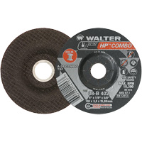 HP Combo Depressed Center Combination Wheel, 4" x 1/8", 5/8" Arbor, Type 27 Sidevic Inc.