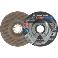 Depressed Centre Grinding Wheels - ALLSTEEL XX, 4-1/2" x 1/8", 7/8" Arbor, Type 27, Zirconia Alumina, 13300 RPM Sidevic Inc.