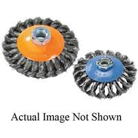 Knot-Twisted Wire Saucer Cup Brush, 6" Dia. x 5/8"-11 Arbor Sidevic Inc.