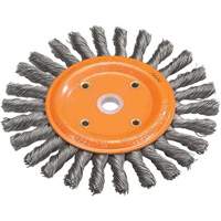 Knot-Twisted Wire Bench Wheel, 6" Dia., 0.0118" Fill, 5/8" Arbor, Steel Sidevic Inc.