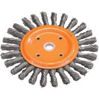 Knot-Twisted Wire Bench Wheel, 8" Dia., 0.0118" Fill, 5/8" Arbor, Steel Sidevic Inc.