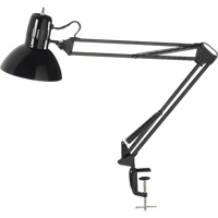 Swing Arm Clamp-On Desk Lamps, 100 W, Incandescent, C-Clamp, Black Sidevic Inc.