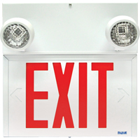 Enseignes/lampes combin&eacute;es Stella - Exit, DEL, &agrave; raccordement fixe, 12-1/8'' lo x 12-1/2" la, Anglais Sidevic Inc.