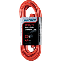 Cordon rallonge en vinyle, Ext&eacute;rieur, SJTW, AWG 14/3, 15 A, 25' Sidevic Inc.