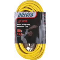 Vinyl Extension Cord with Light Indicator, Outdoor, SJTOW, 12/3 AWG, 15 A, 50' Sidevic Inc.
