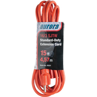 Extension Cord, Indoor/Outdoor, SJTW, 16/3 AWG, 13 A, 15' Sidevic Inc.