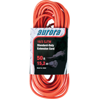 Extension Cord, Indoor/Outdoor, SJTW, 16/3 AWG, 13 A, 50' Sidevic Inc.