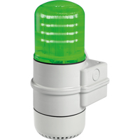 Streamline&reg; Modular Multifunctional LED Beacons, Continuous/Flashing/Rotating, Green Sidevic Inc.