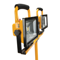 Twin-Head Work Light, LED, 40 W, 4800 Lumens, Aluminum Housing Sidevic Inc.