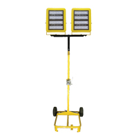 Chariot d'&eacute;clairage &agrave; deux t&ecirc;tes avec treuil, DEL, 400 W, 60 000 lumens, Boîtier en Aluminium Sidevic Inc.