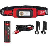 Lampe USB pour casque de s&eacute;curit&eacute; Beacon, DEL, 600 lumens, 2 hres de fonctionnement, piles Rechargeable Sidevic Inc.