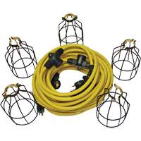 Guirlande &eacute;lectrique &agrave; DEL avec connecteur, 5 Lumi&egrave;res, 50' lo, Boîtier en M&eacute;tal Sidevic Inc.