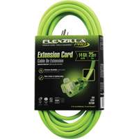 Flexzilla&reg; Pro Industrial Extension Cord, All-Weather, SJTW, 14/3 AWG, 15 A, 25' Sidevic Inc.