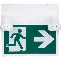 Enseigne d'homme qui court avec &eacute;clairage de s&eacute;curit&eacute;, DEL, &agrave; piles/&agrave; raccordement fixe, 12-1/10" lo x 11" la, Pictogramme Sidevic Inc.