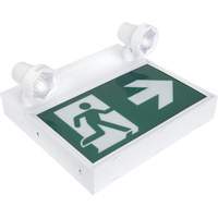 Enseigne d'homme qui court avec &eacute;clairage de s&eacute;curit&eacute;, DEL, &agrave; piles/&agrave; raccordement fixe, 12-1/10" lo x 11" la, Pictogramme Sidevic Inc.