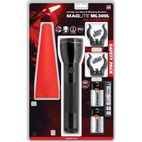 Safety Flashlight Pack, LED, 487 Lumens, D Batteries Sidevic Inc.
