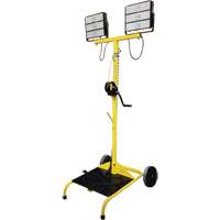Chariot &agrave; lampe Beacon978 avec treuil, DEL, 150 W, 22500 lumens, Boîtier en Aluminium Sidevic Inc.