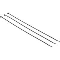 Attache de c&acirc;ble &agrave; ardillon, Longueur 7-3/10", R&eacute;sistance &agrave; la traction 50 lb, Noir Sidevic Inc.
