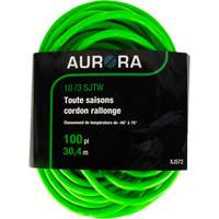 Cordon rallonge de calibre industriel, Toutes saisons, SJTW, AWG 10/3, 15 A, 100' Sidevic Inc.