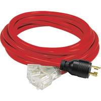 Generator Extension Cord with Tritap, STW, 10 AWG, 3 Outlet(s), 25' Sidevic Inc.