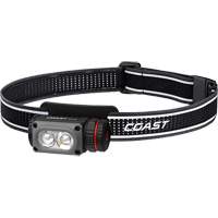 Lampe frontale COAST WPH10R &agrave; deux couleurs avec aimant et agrafe, DEL, 500 lumens, 3,25 hres de fonctionnement, piles Rechargeable Sidevic Inc.
