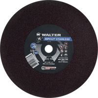 Ripcut Stainless Steel Cut-Off Wheel for Stationary Saws, 14" x 1/8", 1" Arbor, Type 1, Aluminum Oxide, 4400 RPM Sidevic Inc.