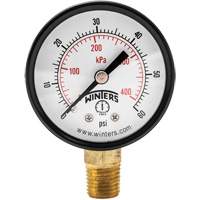 Manom&egrave;tre &eacute;conomique,  2", 0 - 60 psi, Fixation inf&eacute;rieure, Analogique Sidevic Inc.